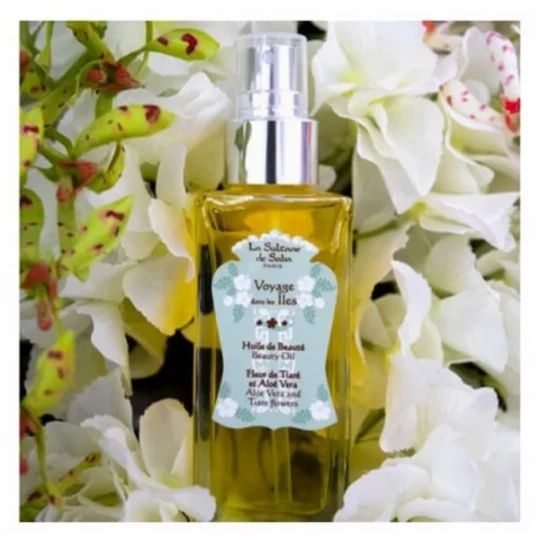 La Sultane de Saba Huile de Beauté Corps Fleur de Tiaré Aloé Vera 200 ml - image 2