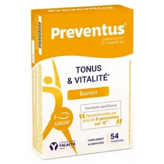 Laboratoire Yalacta Preventus Tonus & Vitalité Comprimés x 54