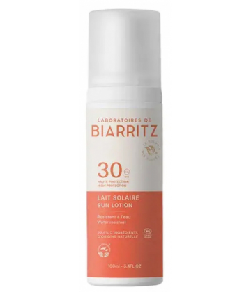Laboratoires de Biarritz Lait Solaire SPF30 Bio 100 ml