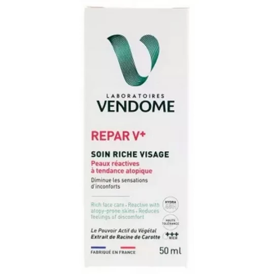Laboratoires Vendôme Repar V+ Soin Riche Visage 50 ml