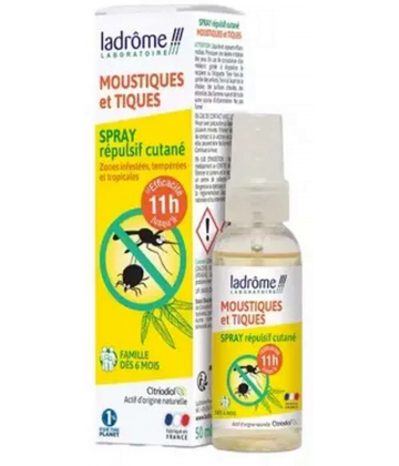 Ladrôme Spray Moustiques et Tiques 50 ml