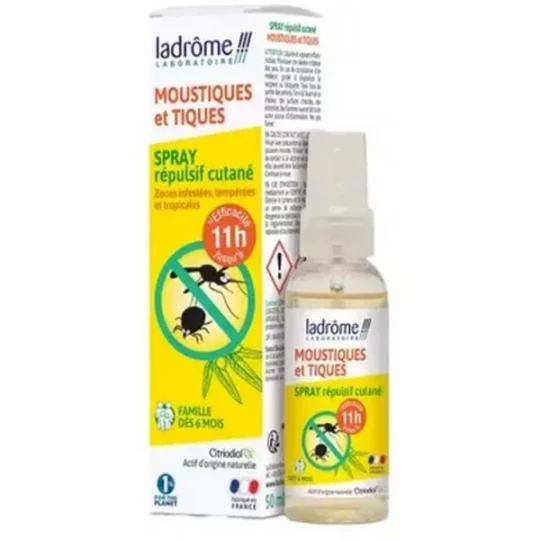 Ladrôme Spray Moustiques et Tiques 50 ml