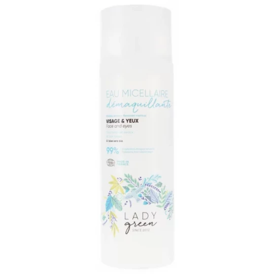 Lady Green Eau Micellaire Démaquillante Visage et Yeux 200 ml