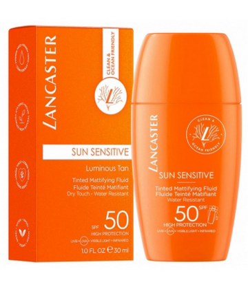 Lancaster Sun Sensitive Luminous Tan Fluide Teinté Matifiant SPF50 30 ml