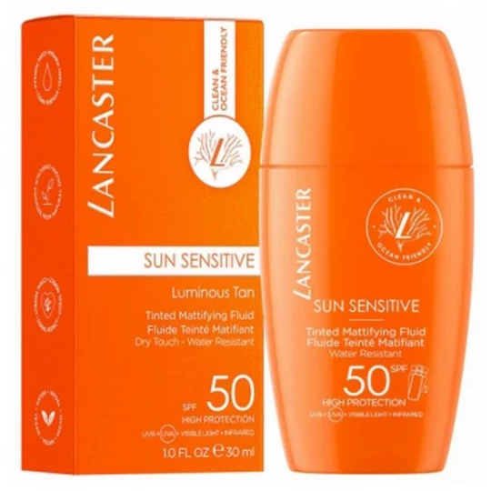 Lancaster Sun Sensitive Luminous Tan Fluide Teinté Matifiant SPF50 30 ml - image 4