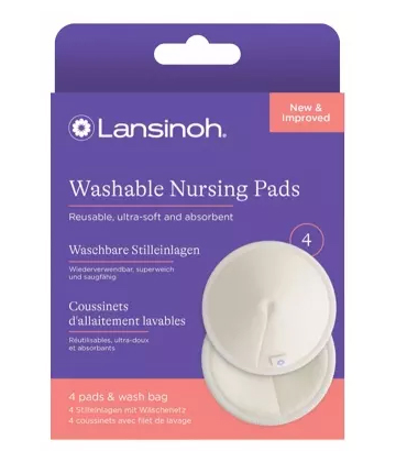 Lansinoh Coussinets d'Allaitement Lavables x 4