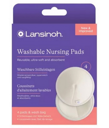 Lansinoh Coussinets d'Allaitement Lavables x 4