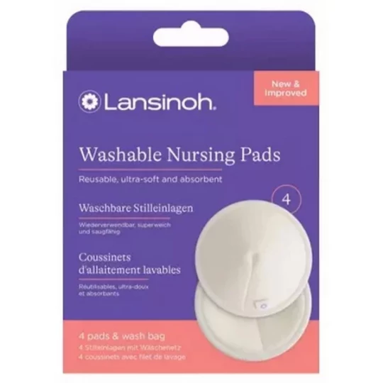 Lansinoh Coussinets d'Allaitement Lavables x 4