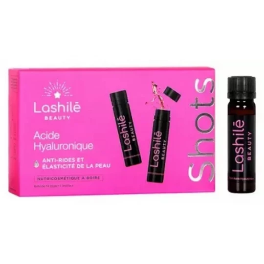 Lashilé Beauty Acide Hyaluronique Anti-Rides et Élasticité de la Peau Shots x 14