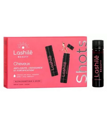 Lashilé Beauty Cheveux Anti-Chute Croissance et Fortification Shots x 14