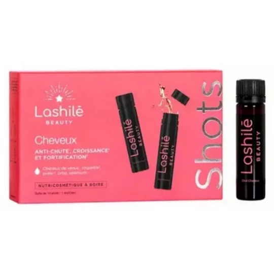 Lashilé Beauty Cheveux Anti-Chute Croissance et Fortification Shots x 14