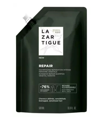 Lazartigue Repair Shampoing Réparation Intense Éco-Recharge 500 ml