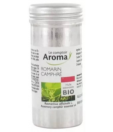 Le Comptoir Aroma Huile Essentielle Romarin Camphré (Rosmarinus officinalis L.) Bio 10 ml