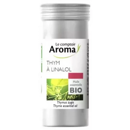 Le Comptoir Aroma Huile Essentielle Thym à Linalol (Thymus zygis) Bio 5 ml