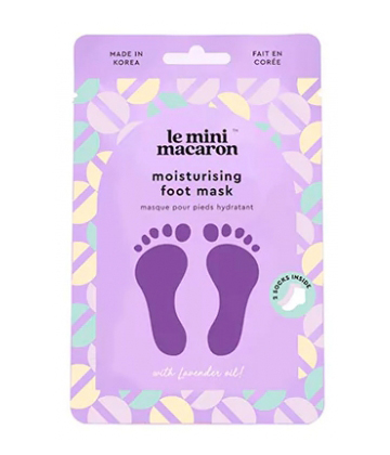 Le Mini Macaron Masque Pieds Hydratant Lavande x 2
