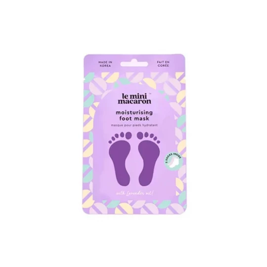 Le Mini Macaron Masque Pieds Hydratant Lavande x 2