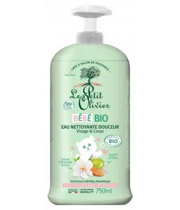 Le Petit Olivier Bébé Eau Nettoyante Douceur Bio 750 ml