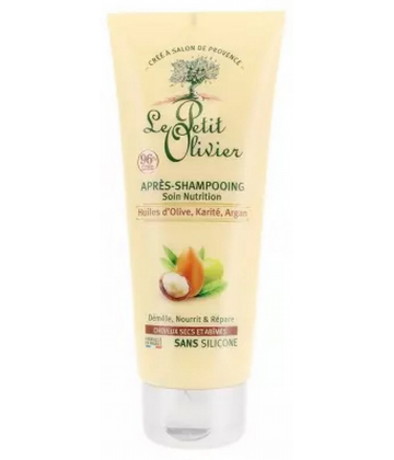 Le Petit Olivier Après-Shampoing Soin Nutrition Huiles d'Olive Karité et Argan 200 ml