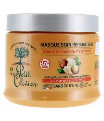 Le Petit Olivier Masque Soin Réparateur Beurre de Karité & Macadamia 330 ml