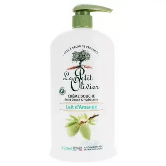 Le Petit Olivier Crème Douche Extra Douce & Hydratante Lait d'Amande 750 ml