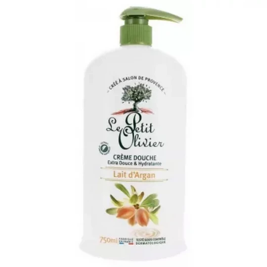 Le Petit Olivier Crème Douche Extra Douce & Hydratante Lait d'Argan 750 ml