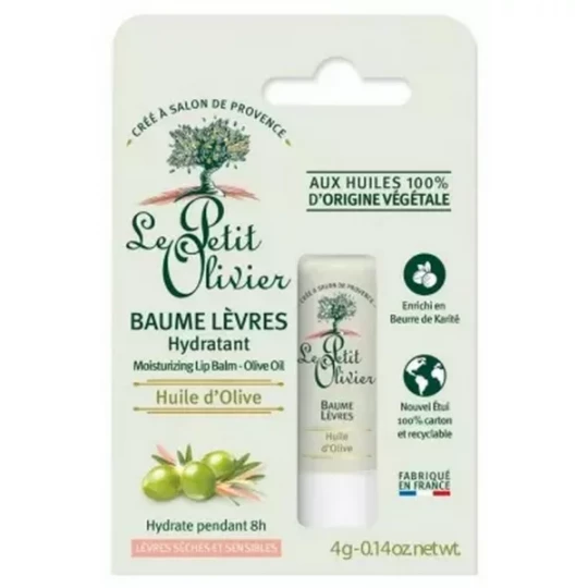 Le Petit Olivier Baume Lèvres Hydratant Huile d'Olive 4 g