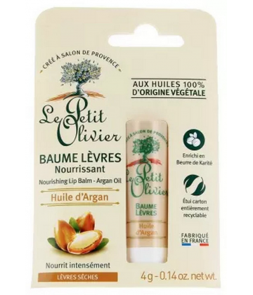 Le Petit Olivier Baume Lèvres Nourrissant Huile d'Argan 4 g