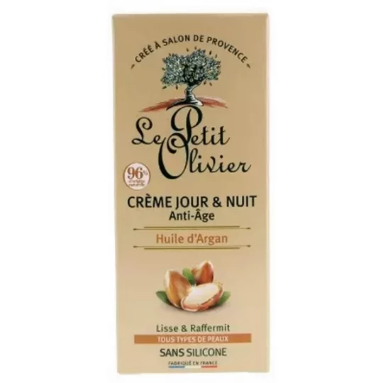 Le Petit Olivier Crème Jour & Nuit Anti-Âge Huile d'Argan 50 ml
