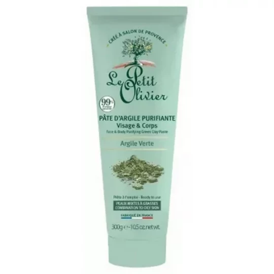 Le Petit Olivier Pâte d'Argile Verte Purifiante 300 g