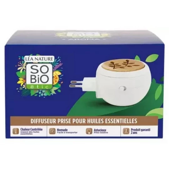 Léa Nature SO BIO étic Aroma Diffuseur Prise pour Huiles Essentielles