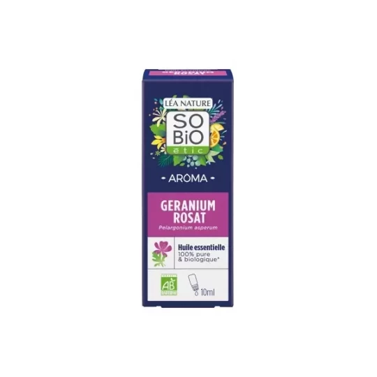 Léa Nature SO Bio étic Aroma Huile Essentielle Géranium Rosat Bio 10 ml
