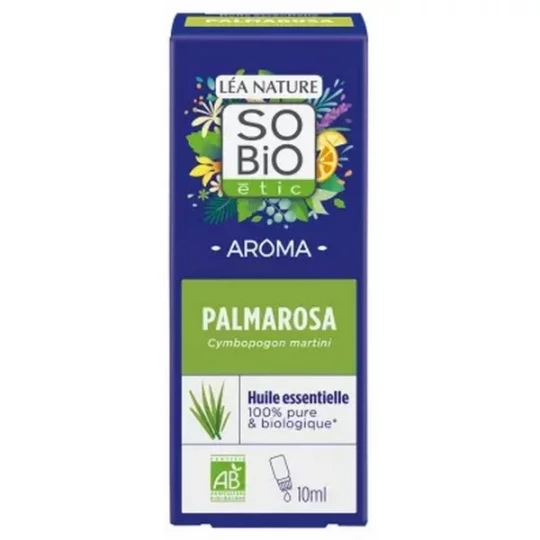 Léa Nature SO Bio étic Aroma Huile Essentielle Palmarosa Bio 10 ml