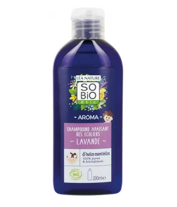 Léa Nature SO BIO étic Aroma Shampoing Apaisant des Écoliers Lavande Bio 200 ml