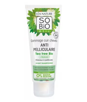 Léa Nature SO BIO étic Gommage Cuir Chevelu Anti-Pelliculaire Arbre à Thé Bio 200 ml