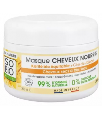 Léa Nature SO Bio étic Masque Cheveux Nourris Karité Bio 200 ml