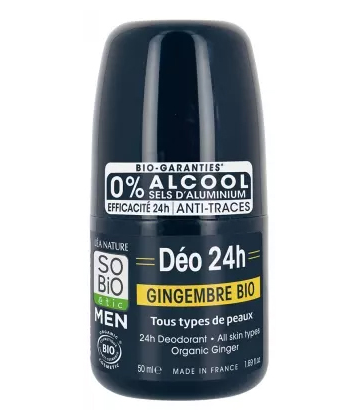 Léa Nature SO BIO étic Men Déo 24h Gingembre Roll'On Bio 50 ml