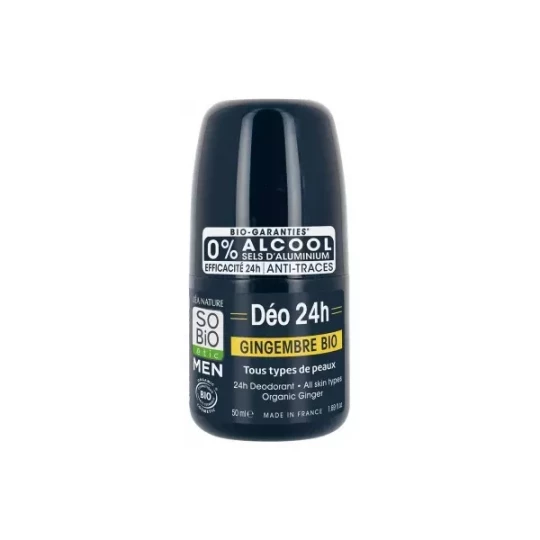 Léa Nature SO BIO étic Men Déo 24h Gingembre Roll'On Bio 50 ml