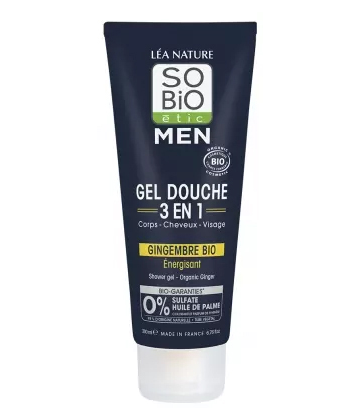 Léa Nature SO BIO étic Men Gel Douche 3 en 1 Énergisant Bio 200 ml