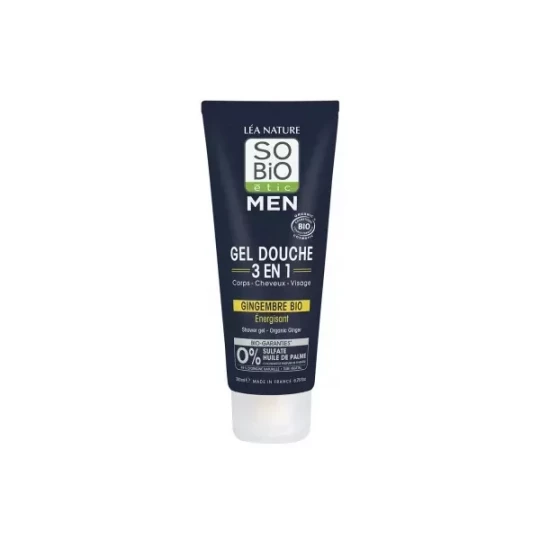 Léa Nature SO BIO étic Men Gel Douche 3 en 1 Énergisant Bio 200 ml