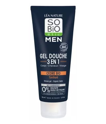 Léa Nature SO BIO étic Men Gel Douche 3 en 1 Tonifiant Bio 200 ml