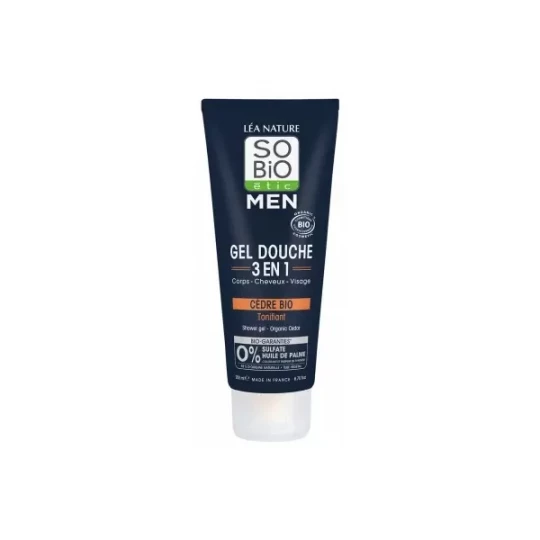 Léa Nature SO BIO étic Men Gel Douche 3 en 1 Tonifiant Bio 200 ml