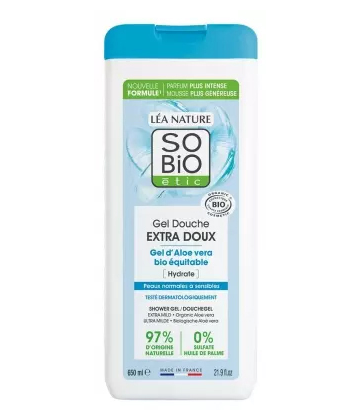 Léa Nature SO BIO étic Gel Douche Extra Doux Aloe Vera Bio 650 ml