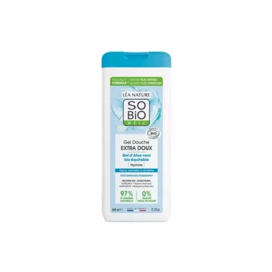 Léa Nature SO BIO étic Gel Douche Extra Doux Aloe Vera Bio 650 ml