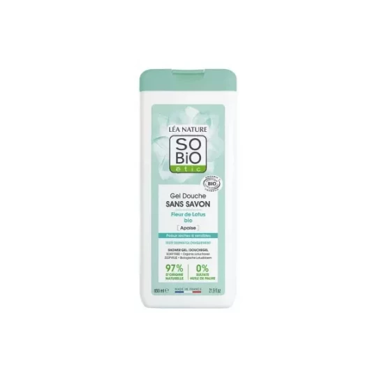 Léa Nature SO BIO étic Gel Douche Sans Savon Fleur de Lotus Bio 650 ml