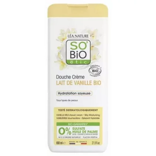 Léa Nature SO BIO étic Douche Crème Lait de Vanille Bio 650 ml