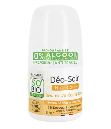 Léa Nature SO BIO étic Déo-Soin 24h Beurre de Karité Roll'On Bio 50 ml