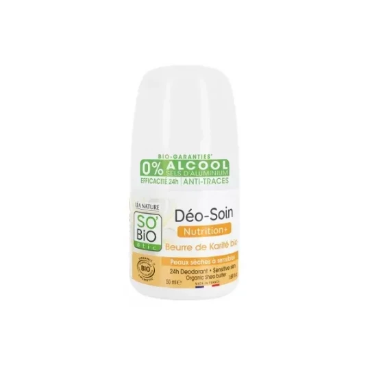 Léa Nature SO BIO étic Déo-Soin 24h Beurre de Karité Roll'On Bio 50 ml