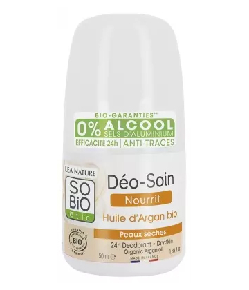 Léa Nature SO BIO étic Déo-Soin 24h Huile d'Argan Roll'On Bio 50 ml