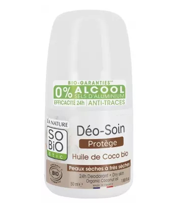 Léa Nature SO BIO étic Déo-Soin 24h Huile de Coco Roll'On Bio 50 ml