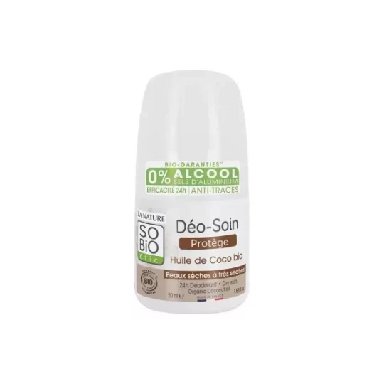 Léa Nature SO BIO étic Déo-Soin 24h Huile de Coco Roll'On Bio 50 ml